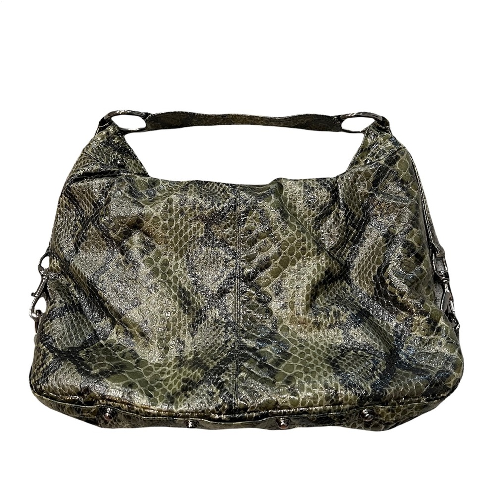 Rebecca Minkoff army green skin bag. Great condition